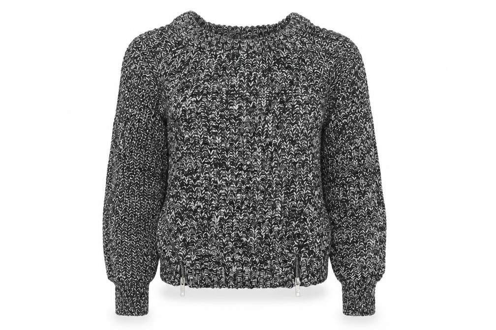H&M Womens Black  Knit Pullover Jumper Size 10
