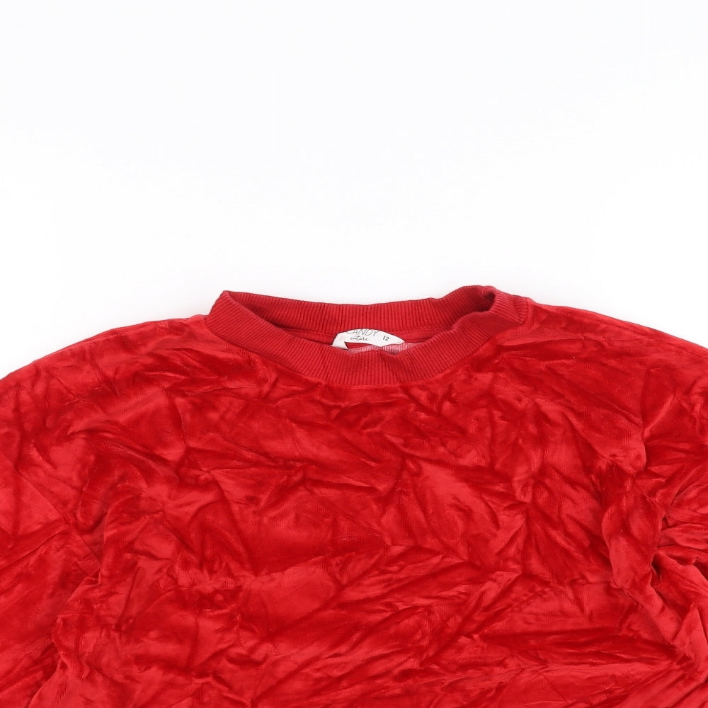 Matalan Girls Red   Pullover Jumper Size 12 Years