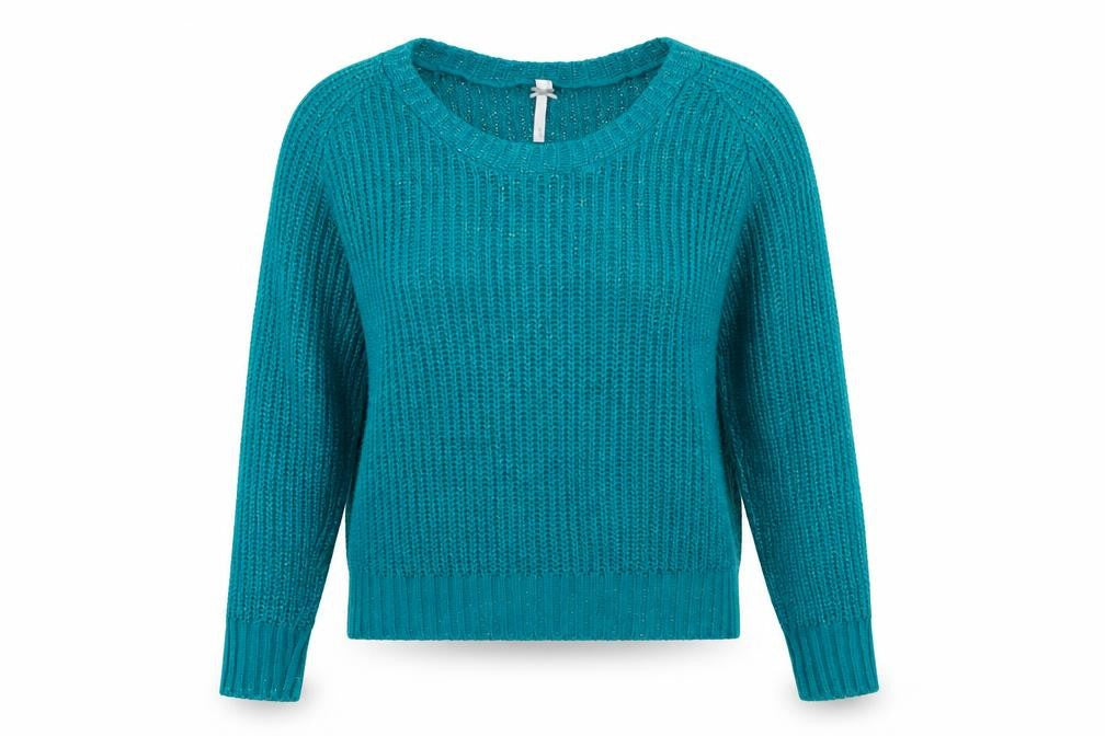 Note Womens Green  Knit Pullover Jumper Size 12