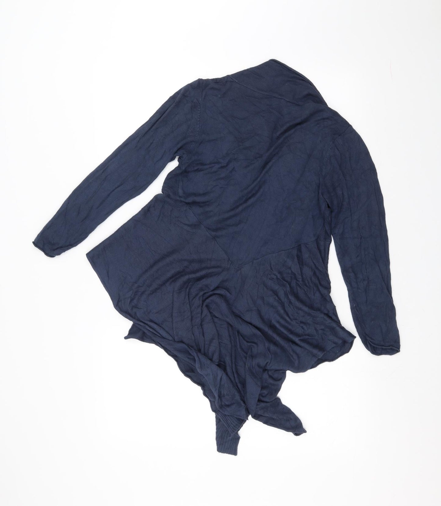 Text Womens Blue   Cardigan Jumper Size M