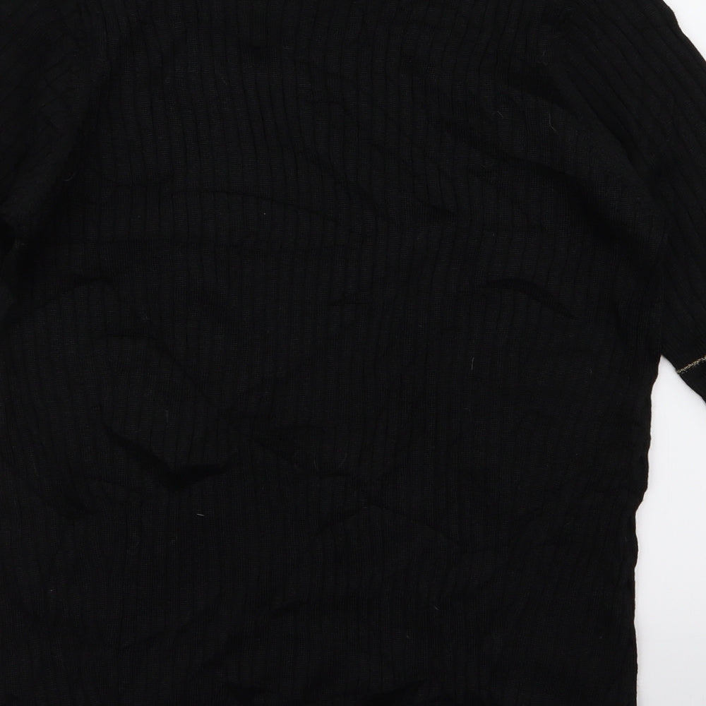peruna Womens Black   Basic T-Shirt Size 14