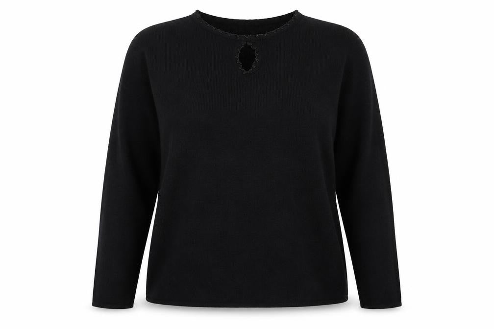 Sara Womens Black   Pullover Jumper Size 18