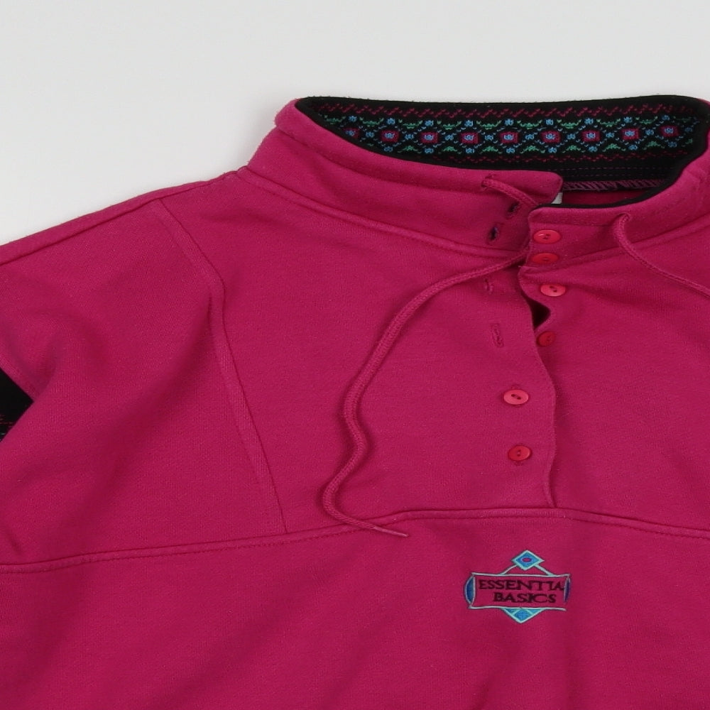 Para Womens Pink   Pullover Sweatshirt Size L