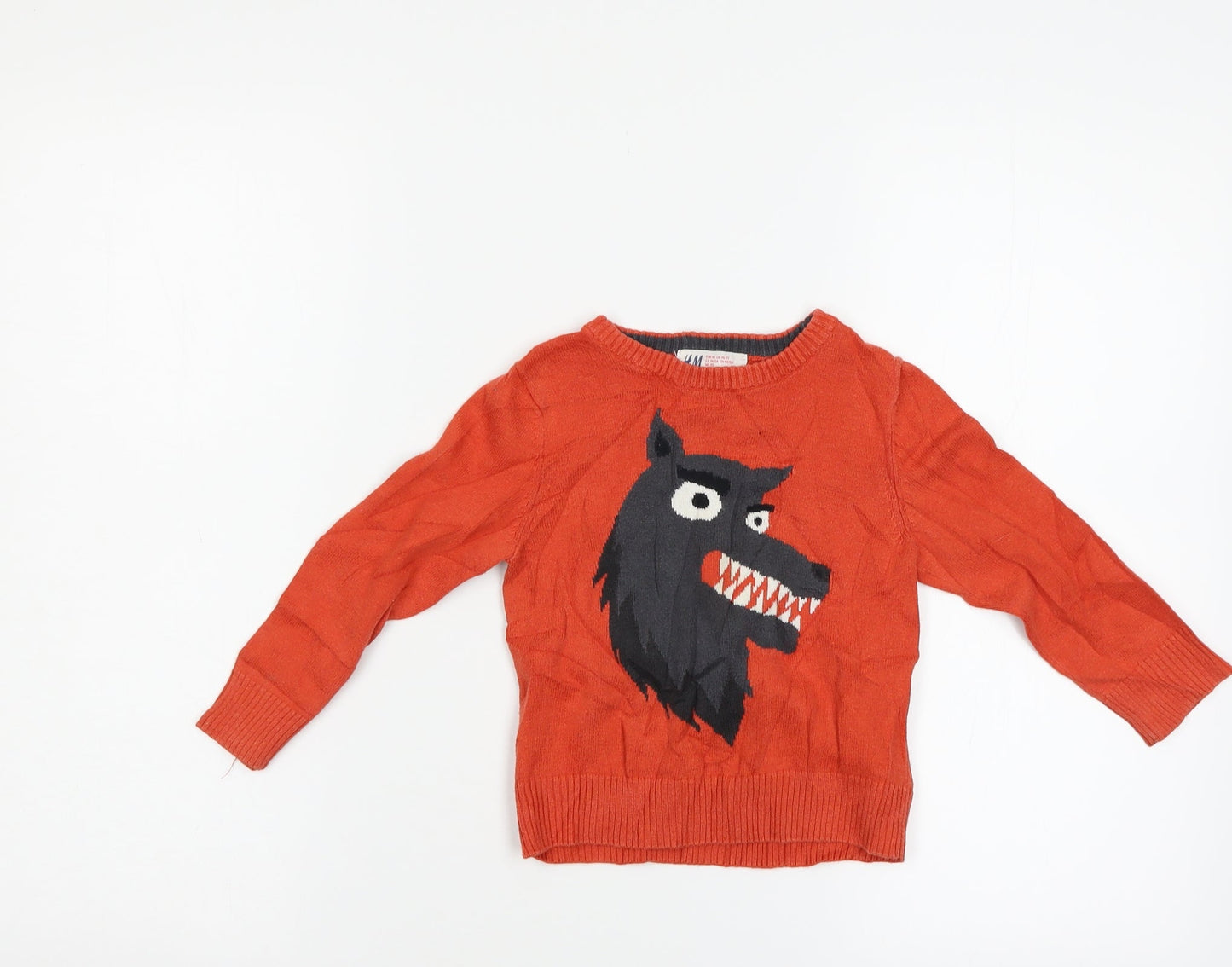 H&M Baby Orange   Pullover Jumper Size 12-18 Months