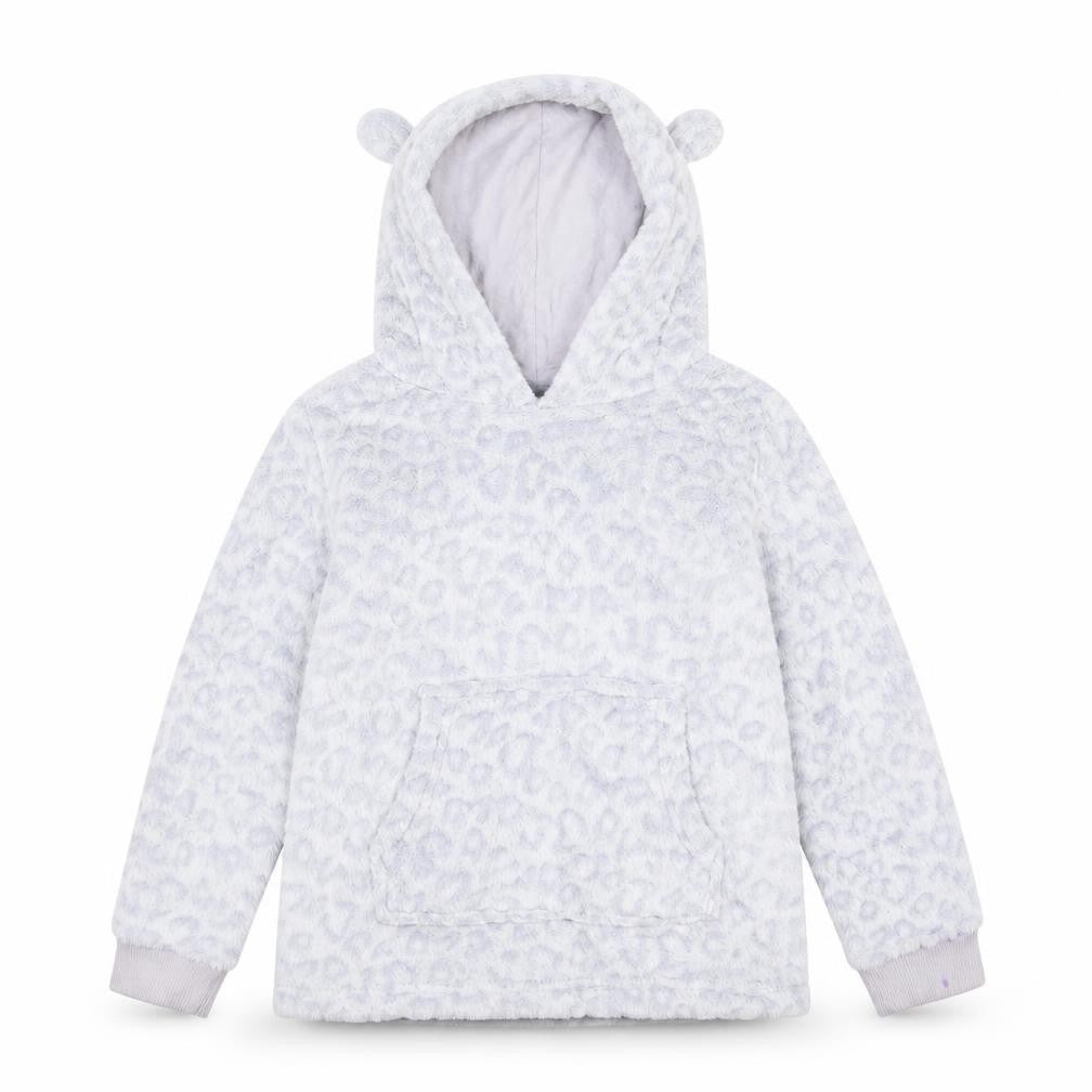 Debenhams Girls Grey Animal Print  Top One Piece Size 7-8 Years