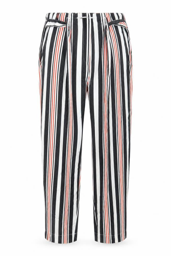 River Island Womens Black Striped  Trousers  Size 8 L22 in