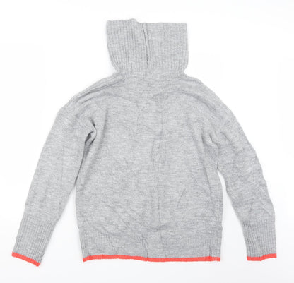 Next Womens Grey  Knit Pullover Jumper Size S