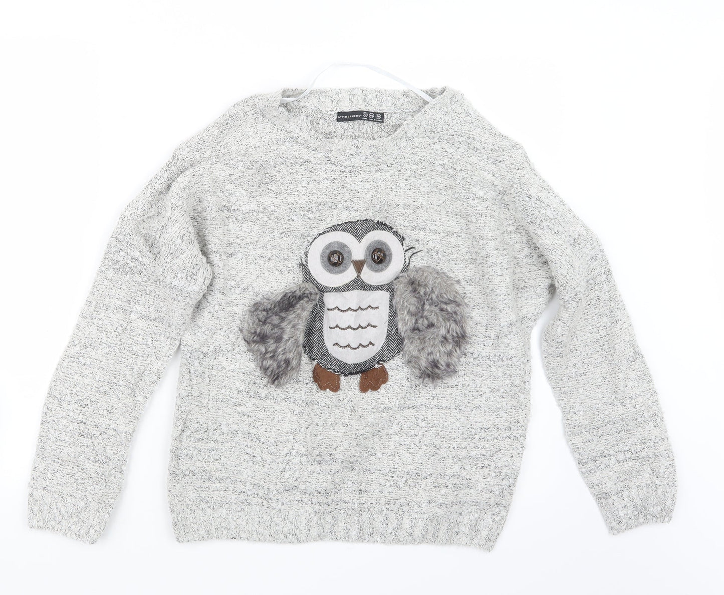 Atmosphere Womens Grey  Knit Pullover Jumper Size 12