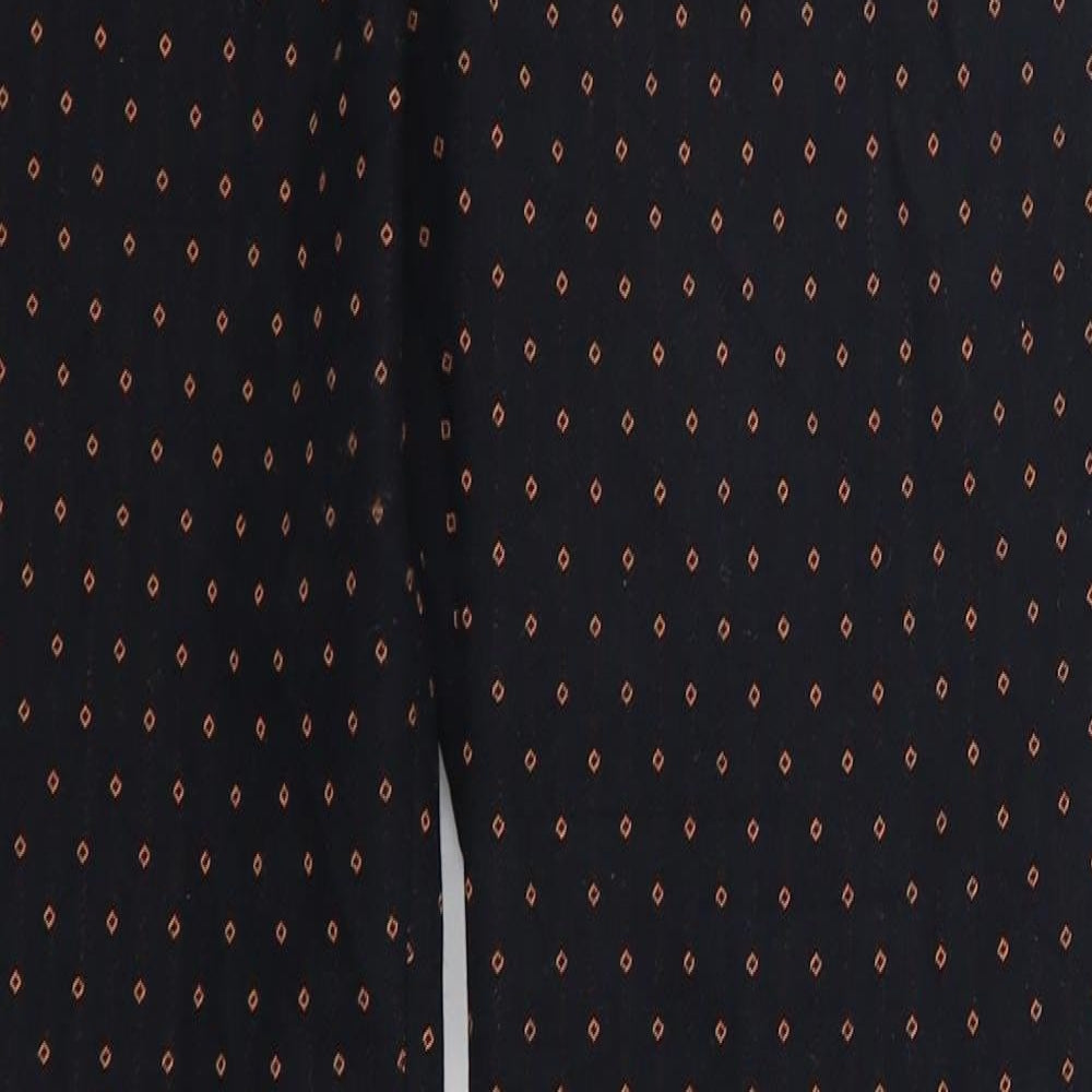 NEXT Womens Blue Geometric  Trousers  Size 6 L24 in