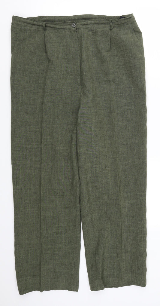 Essentials Womens Green   Trousers  Size 18 L26 in