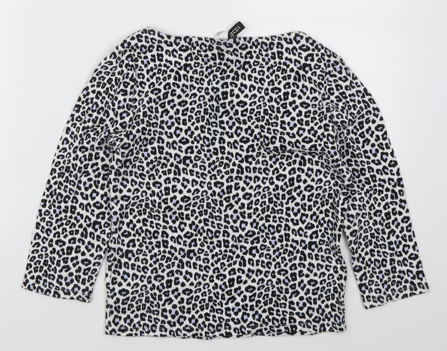 H&M Womens Blue Animal Print  Basic T-Shirt Size M
