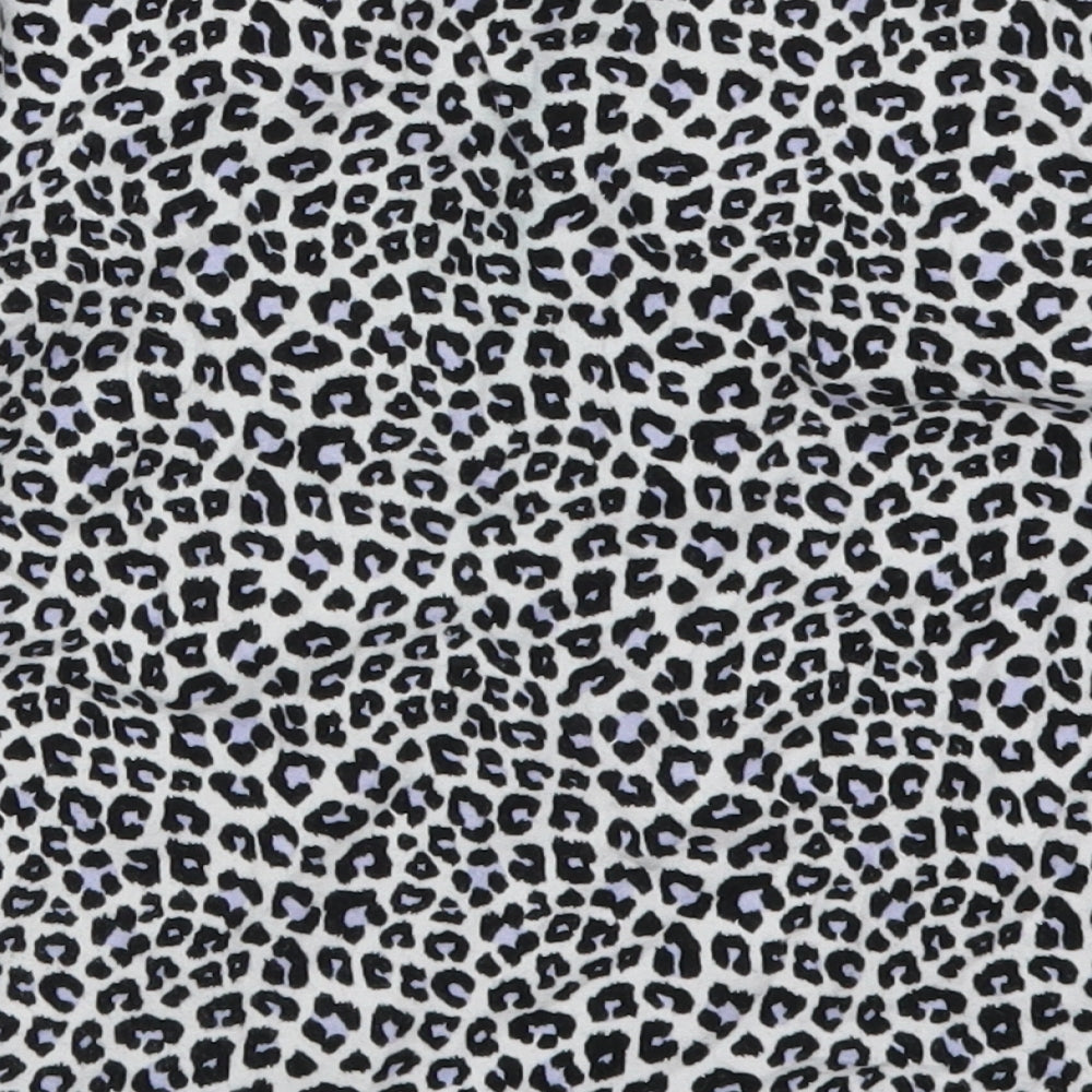 H&M Womens Blue Animal Print  Basic T-Shirt Size M