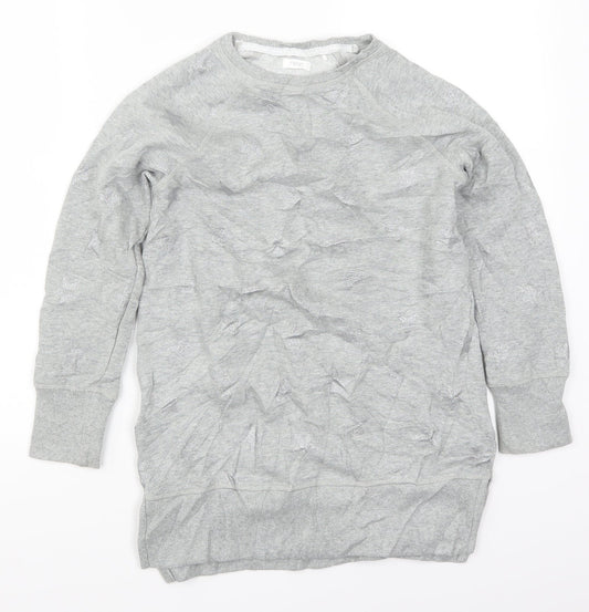 NEXT Girls Grey   Pullover Sweatshirt Size 9 Years  - Stars