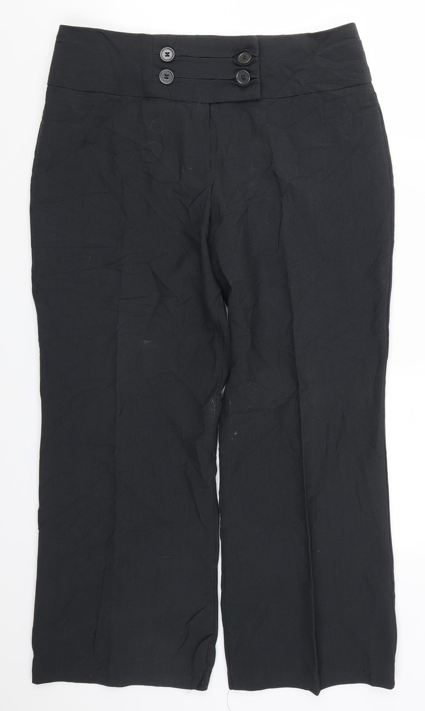 Marks and Spencer Womens Green   Trousers  Size 14 L25 in