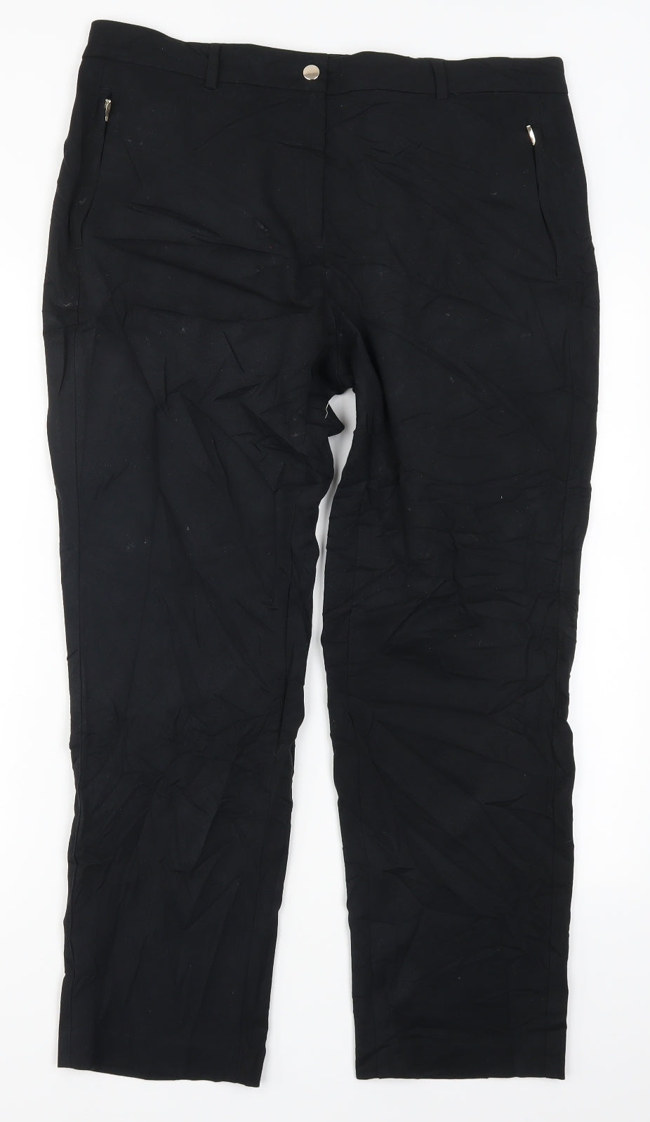 Marks and Spencer Womens Black   Trousers  Size 14 L28 in