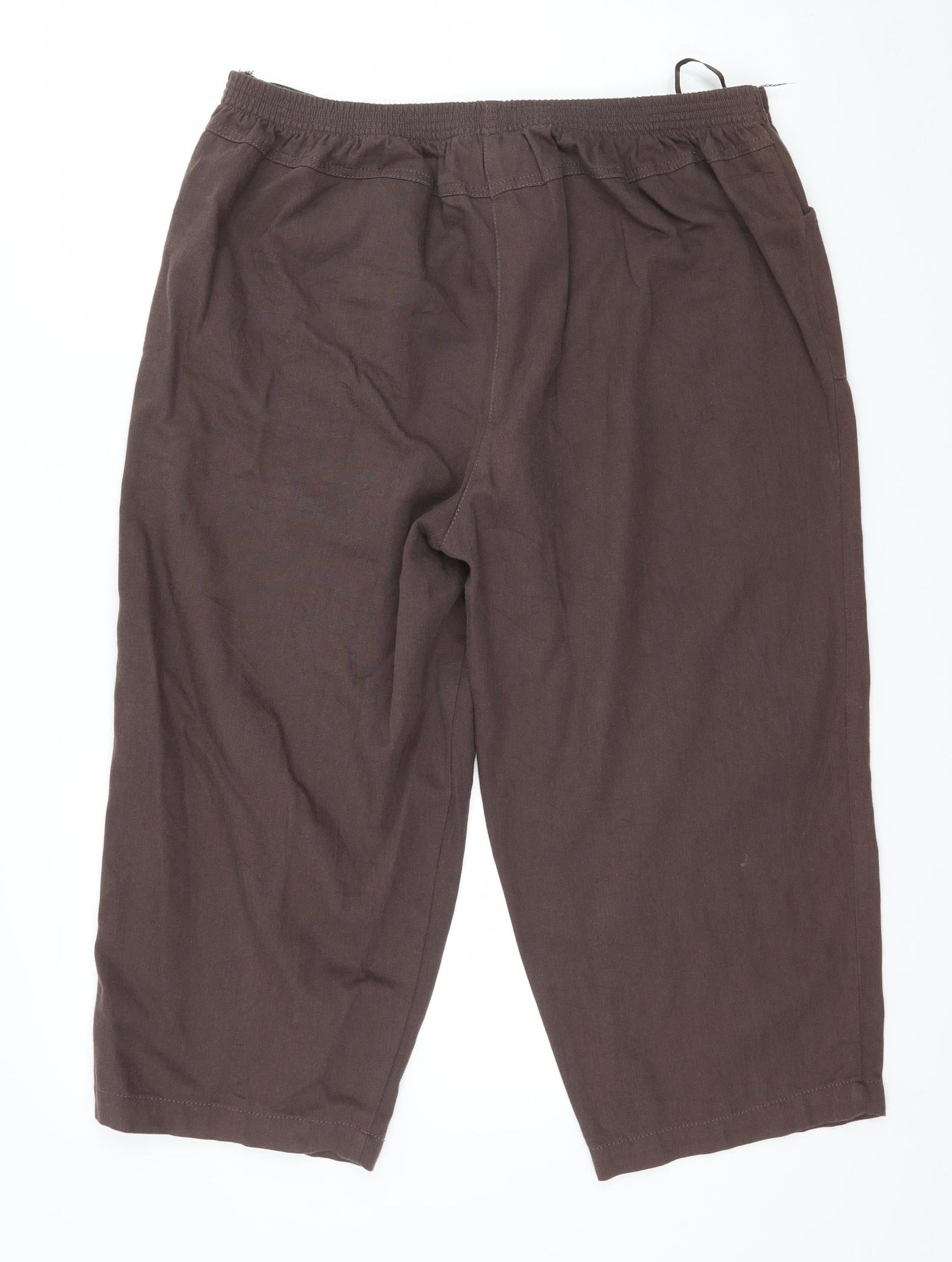 Classics Womens Brown   Cropped Trousers Size 36 in L21 in