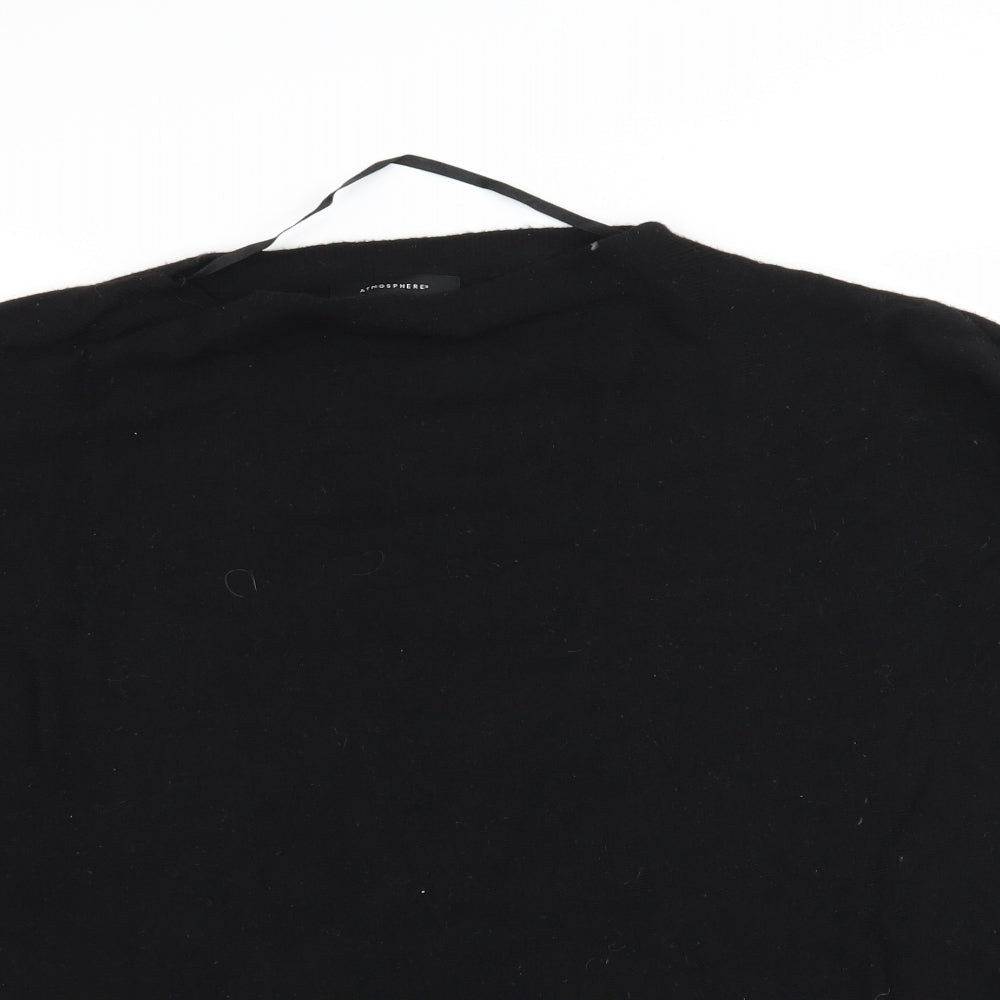 Atmosphere Womens Black  Knit Pullover Jumper Size 8