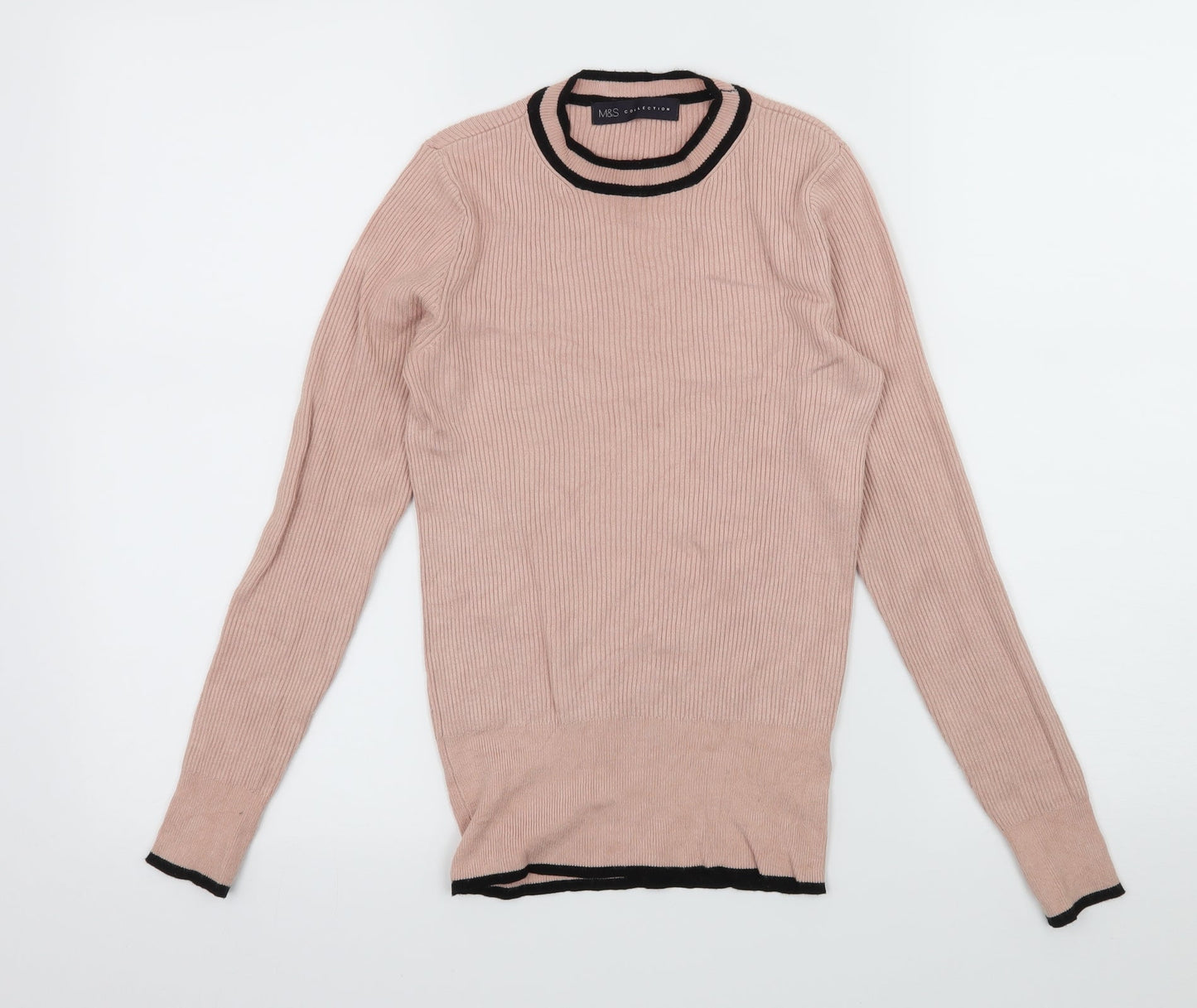 Marks and Spencer Womens Pink  Knit Pullover Jumper Size 8