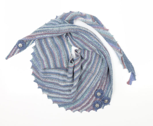 Preworn Womens Blue  Knit  Scarf