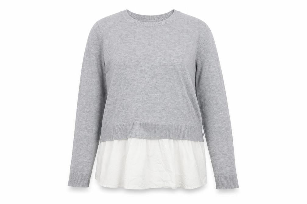 H&M Womens Grey  Knit Pullover Jumper Size M