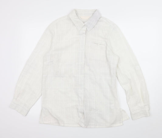 For Women Womens White   Basic Button-Up Size 12