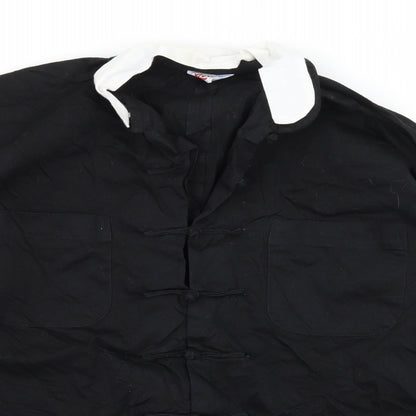 Preloved Rose Mens Black    Button-Up Size M - Detail