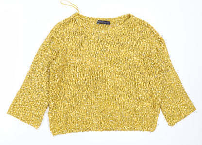 Marks & Spencer Collection Womens Yellow  Knit Pullover Jumper Size S