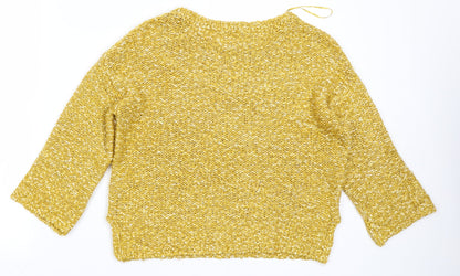Marks & Spencer Collection Womens Yellow  Knit Pullover Jumper Size S