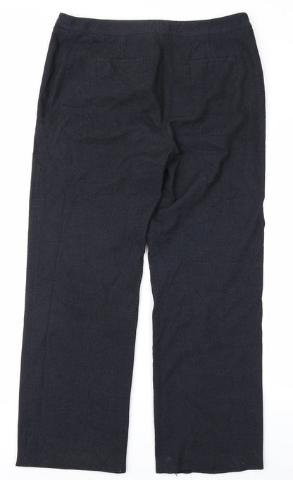 Country Casuals Womens Blue Trousers Size 14 L27 in
