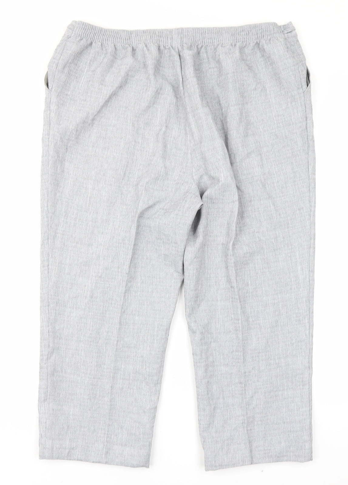 M&S Womens Grey   Trousers  Size 18 L20 in