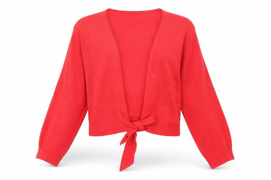 //text Womens Red   Cardigan Jumper Size M