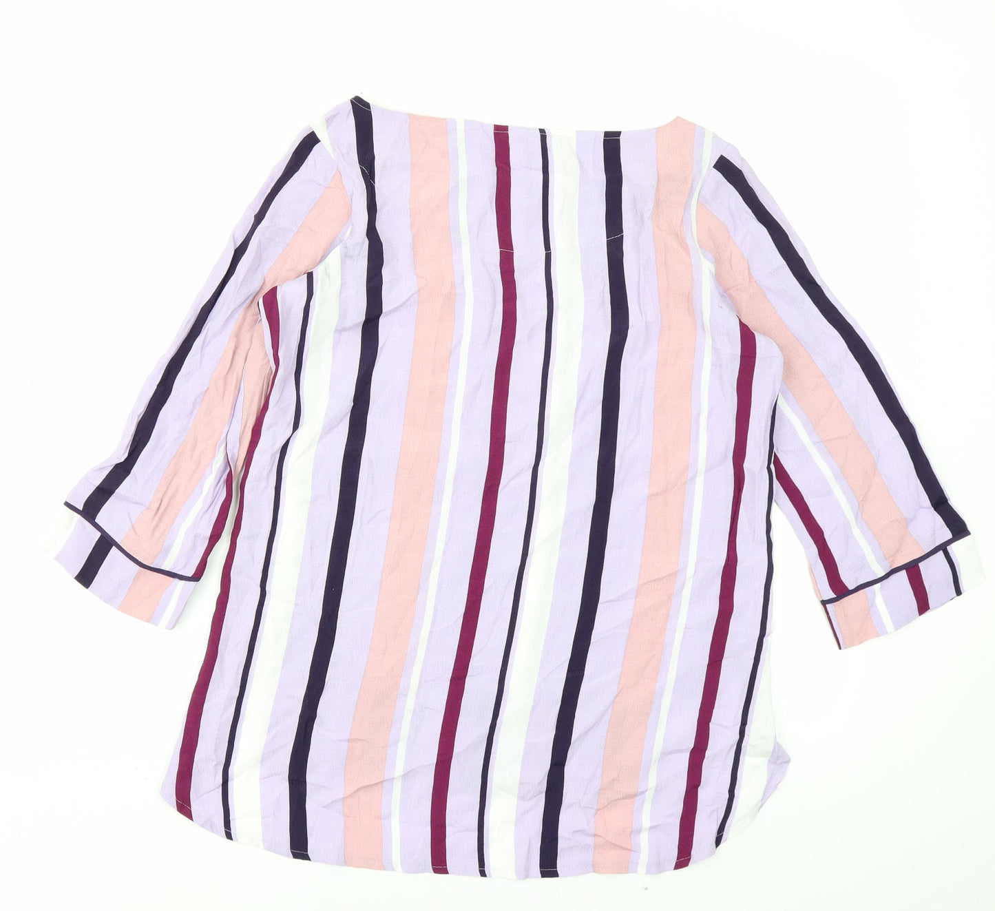 NEXT Womens Purple Striped  Basic Blouse Size 6