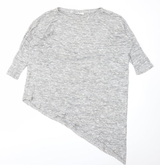 Wallis Womens Grey   Basic T-Shirt Size M