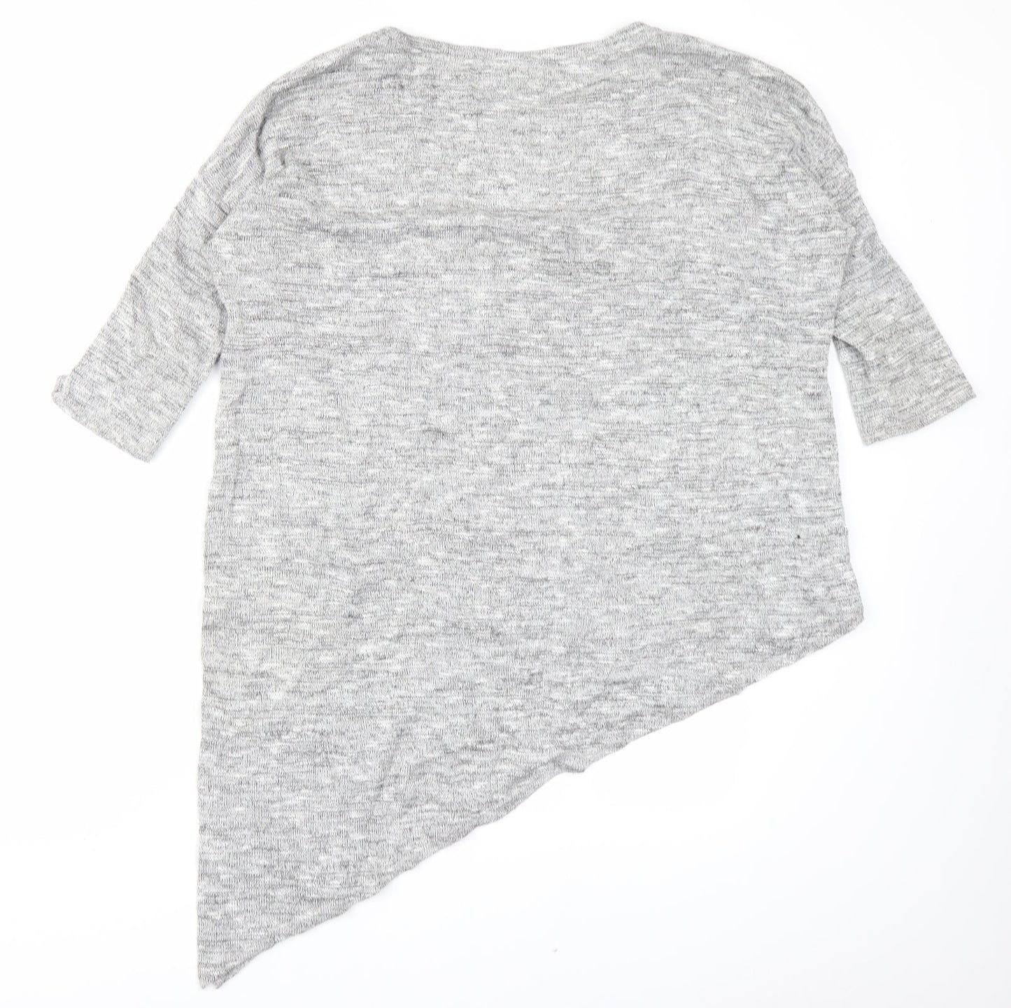 Wallis Womens Grey   Basic T-Shirt Size M