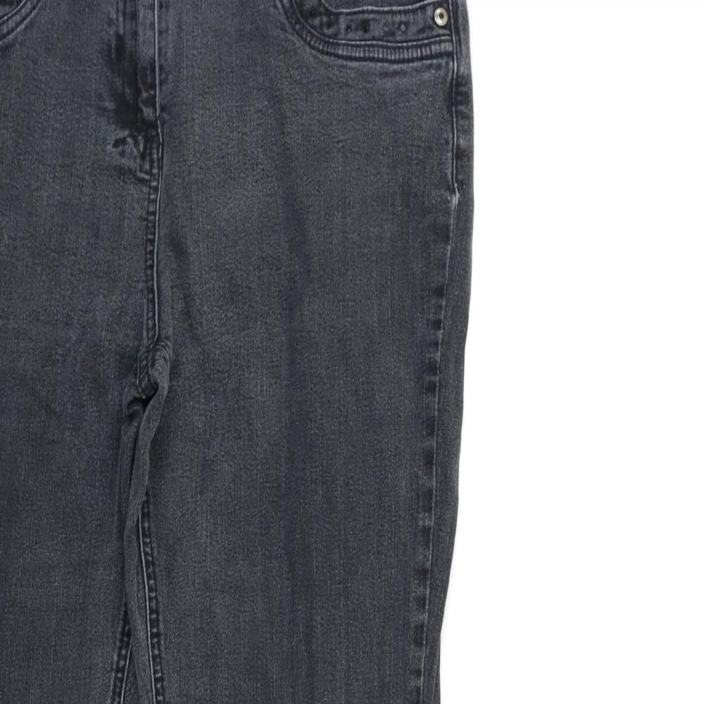Preworn Womens Grey  Denim Tapered Jeans Size 30 in L27 in