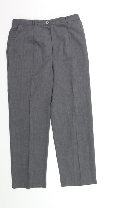 Preloved Debenhams Womens Grey   Trousers  Size 16 L28 in - Front