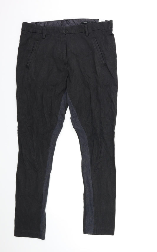 ANGELE Womens Black  Denim Skinny Jeans Size 32 in L30 in