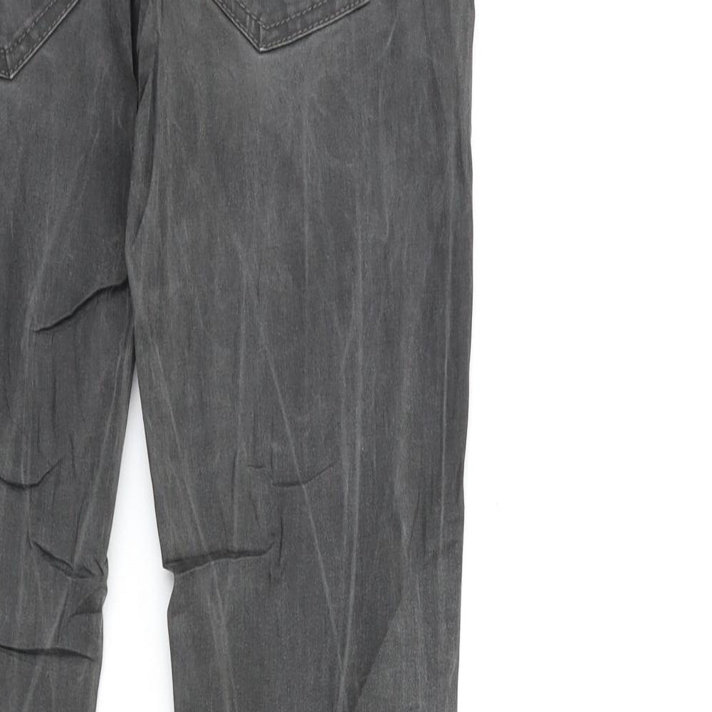 Mango Womens Grey  Denim Skinny Jeans Size 8 L29 in