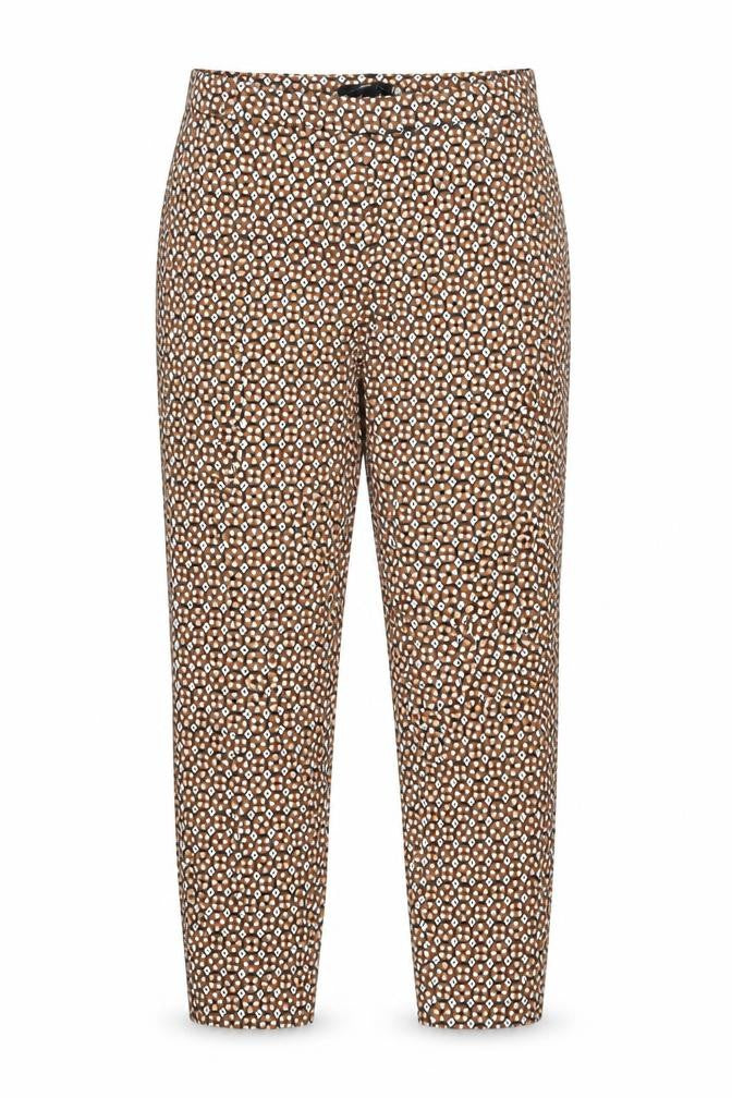 H&M Womens Brown Geometric  Trousers  Size 28 in L26 in