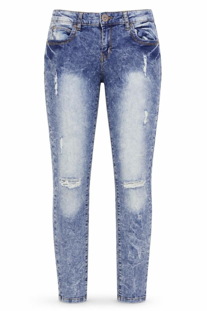 Parisian Signature Womens Blue  Denim Skinny Jeans Size 10 L30 in