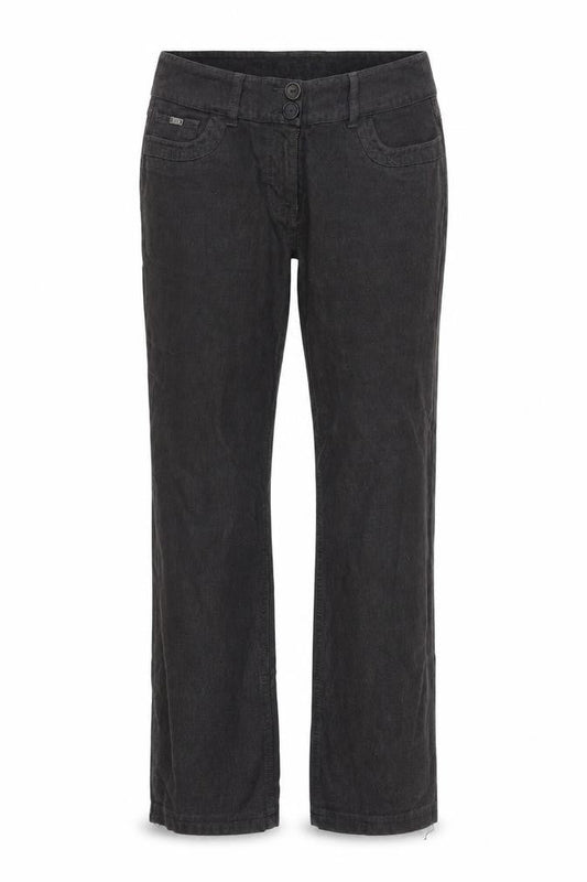 Per Una Womens Black  Denim Straight Jeans Size 8 L28 in