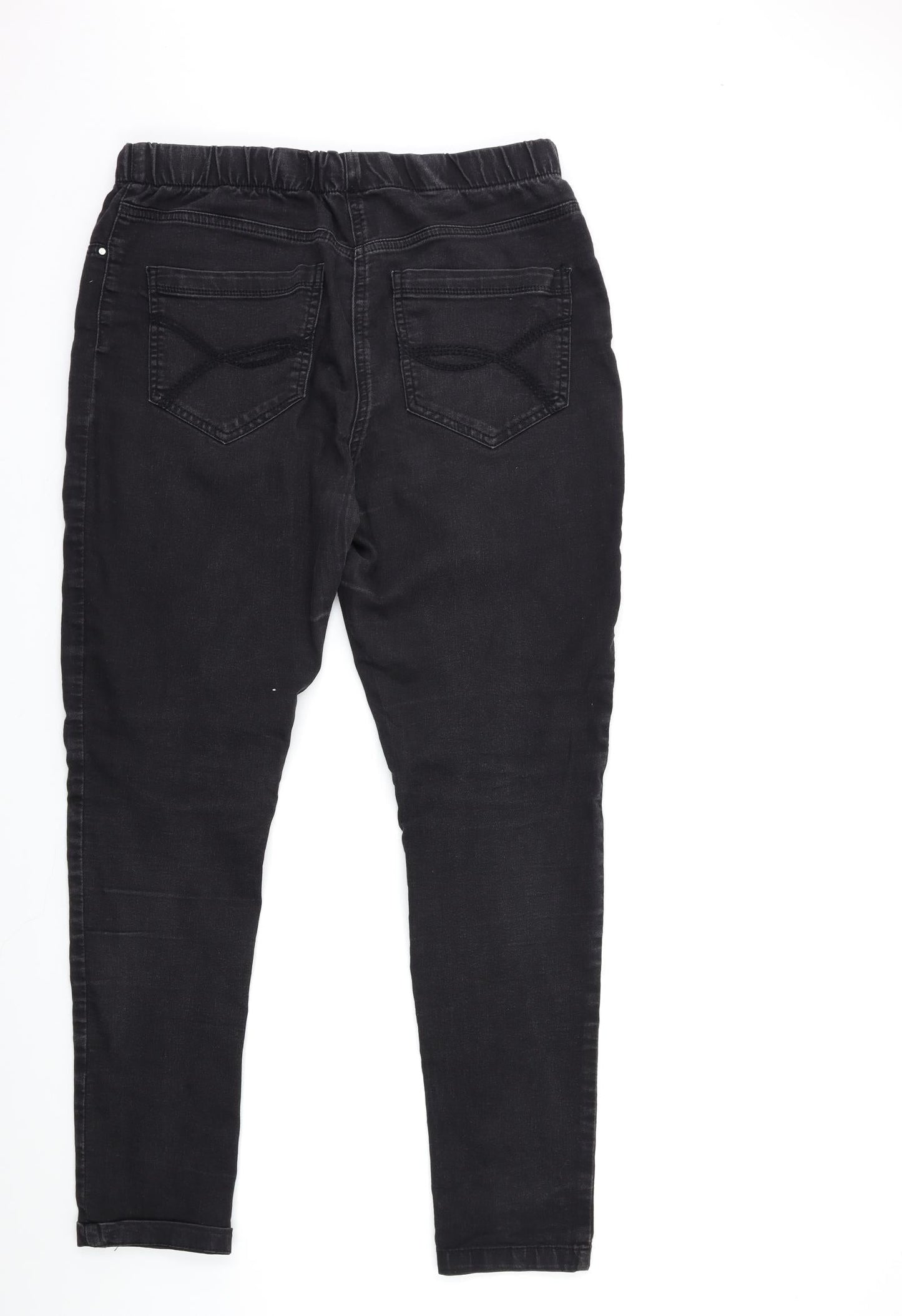 Preworn Womens Black  Denim Jegging Jeans Size 30 in L30 in