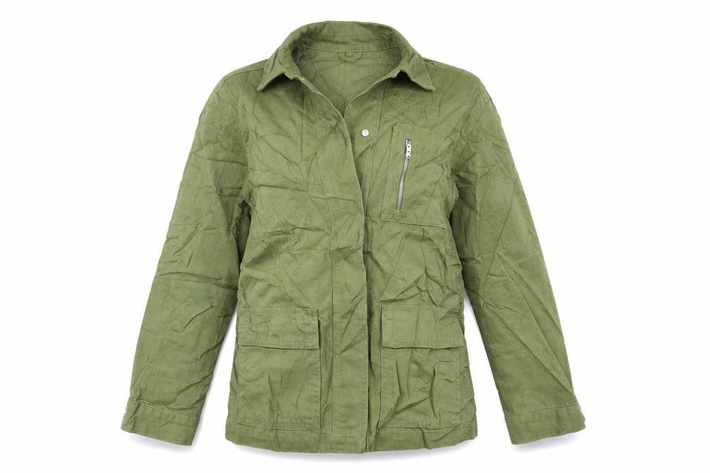 Primark Womens Green  Denim Jacket Coat Size 6