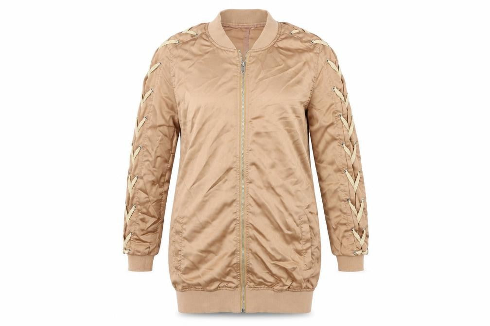 Missguided Womens Brown   Bomber Jacket Jacket Size 8