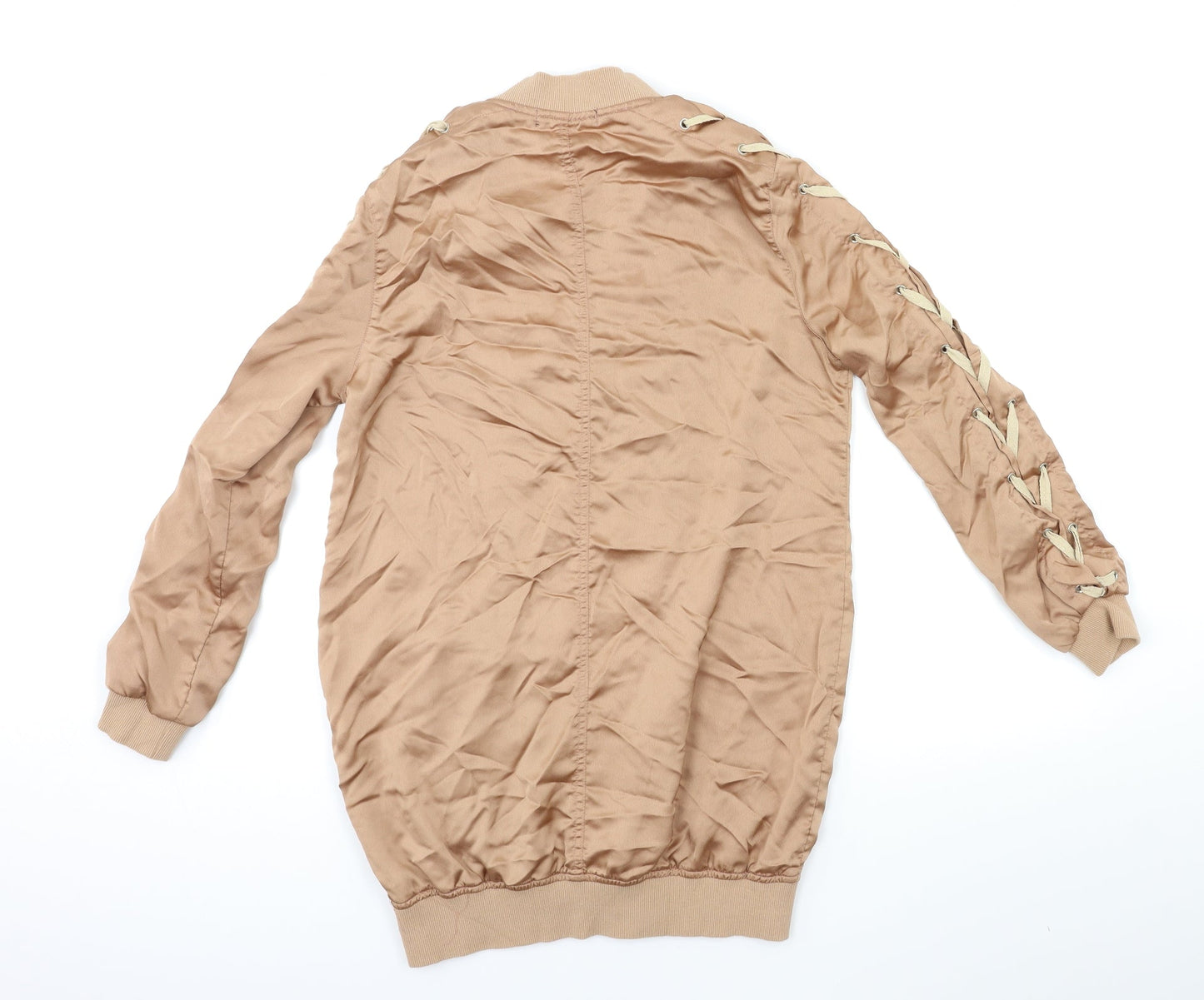 Missguided Womens Brown   Bomber Jacket Jacket Size 8