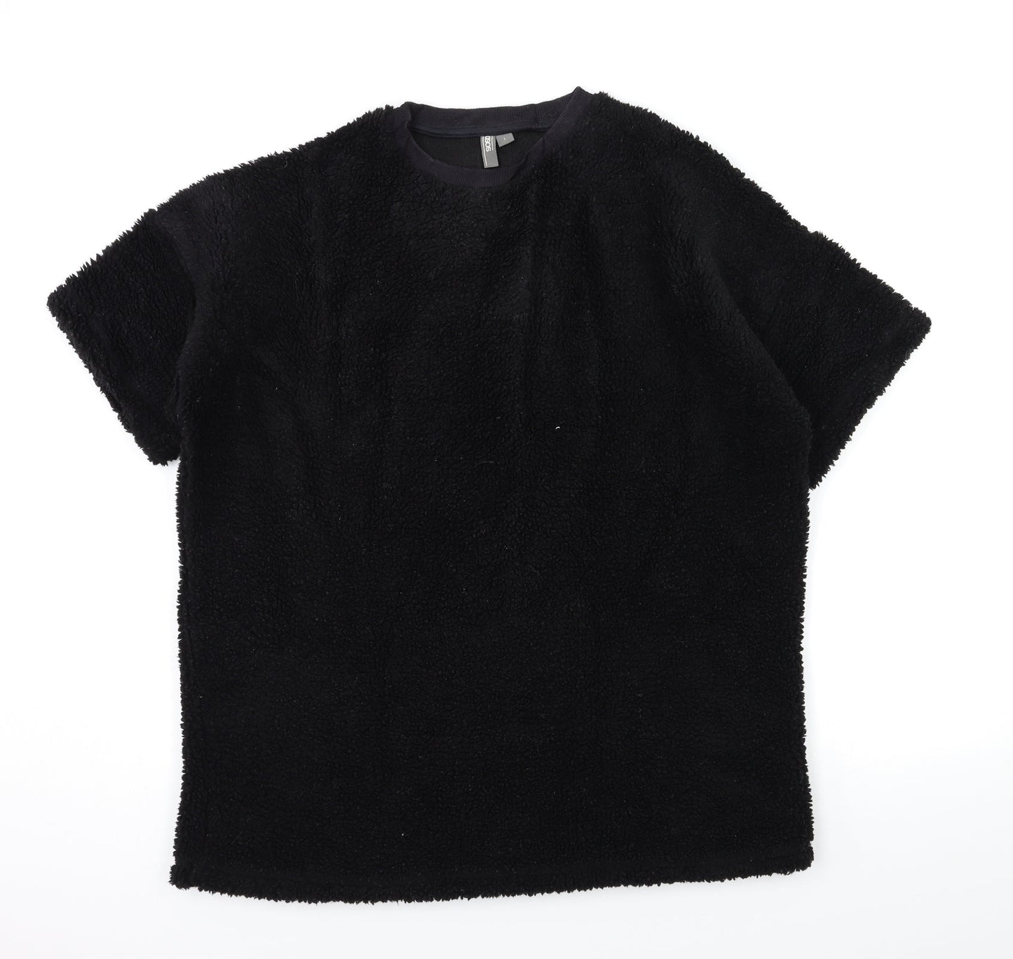 ASOS Womens Black  Fleece Pullover Jumper Size L