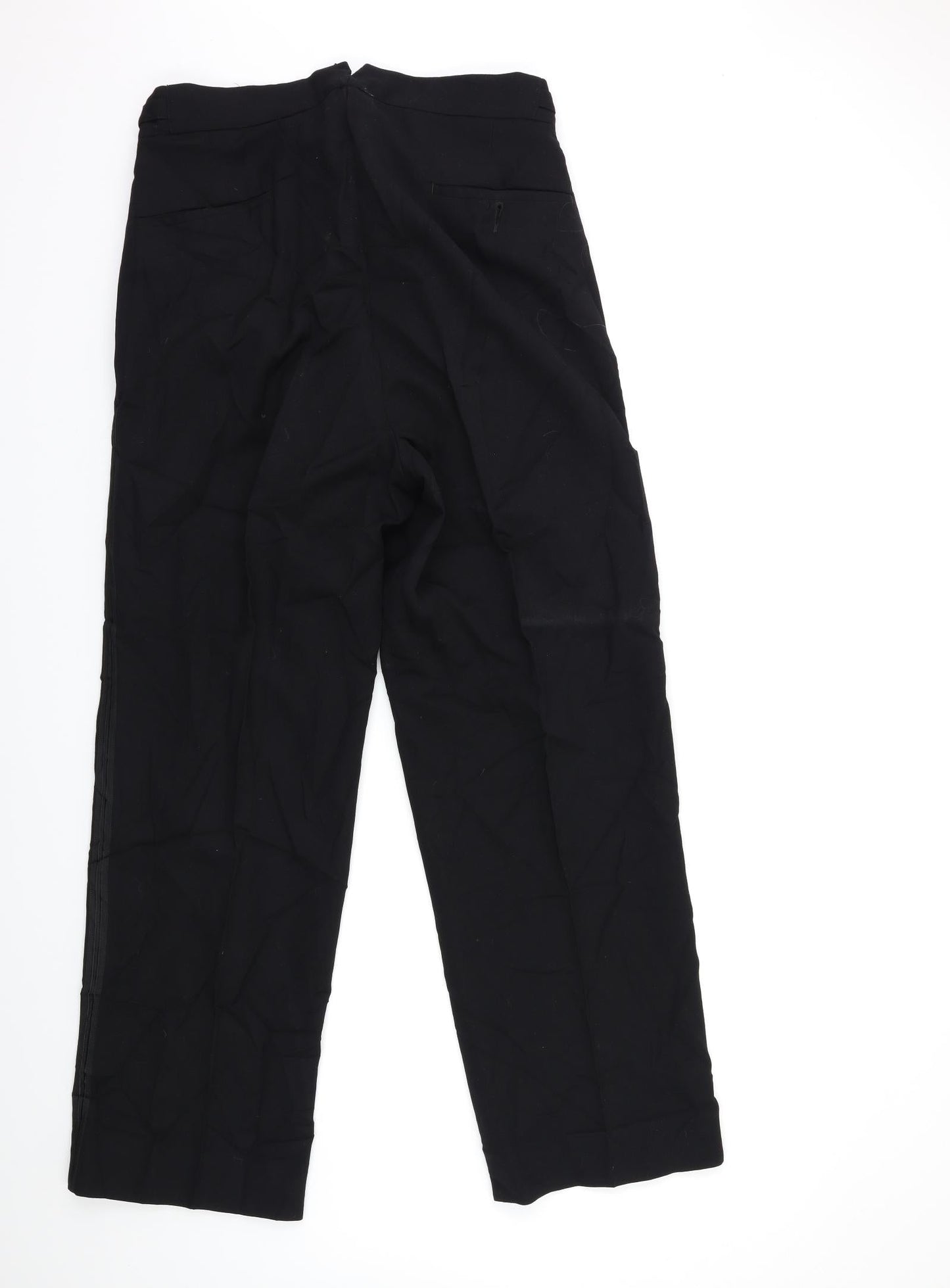 Preworn Womens Black  Rayon Trousers  Size 32 in L30 in