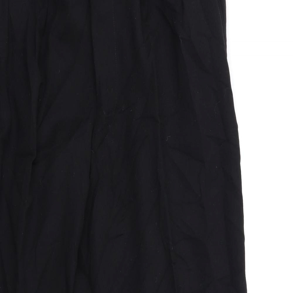 Preworn Womens Black  Rayon Trousers  Size 32 in L30 in