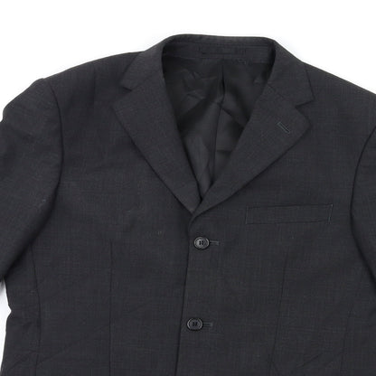 Charlton Grey Mens Grey   Jacket Suit Jacket Size 38