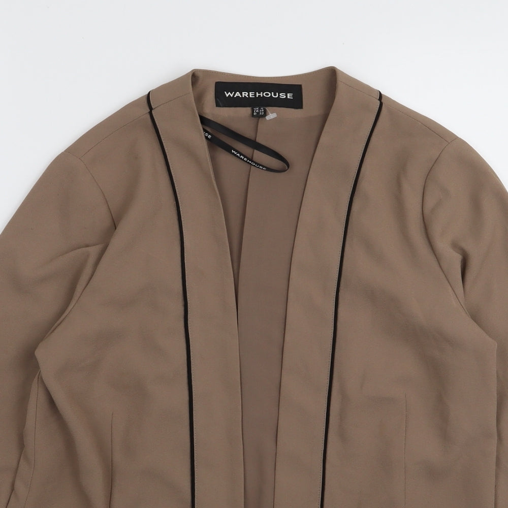 Warehouse Womens Beige   Jacket Blazer Size 6